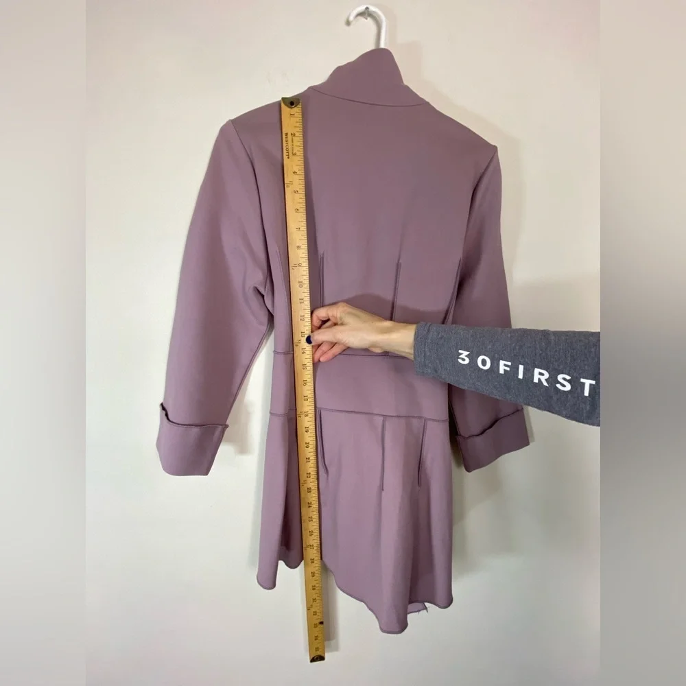 Luii Anthropologie Belted Full Zip Jacket Womens Size Medium High Neck - Picture 8 of 12
